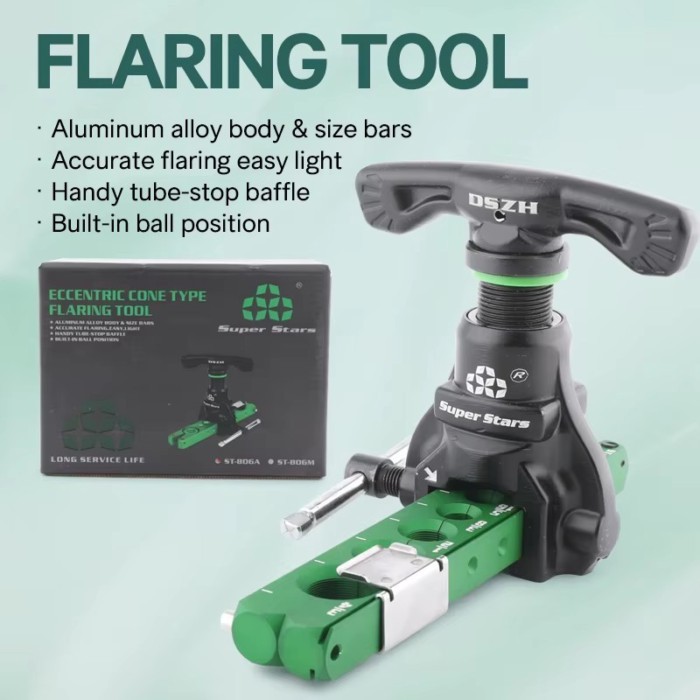 Super Stars ST-806A Manual Copper Pipe Expander Refrigeration Maintenance Tools Flaring Frame Reame