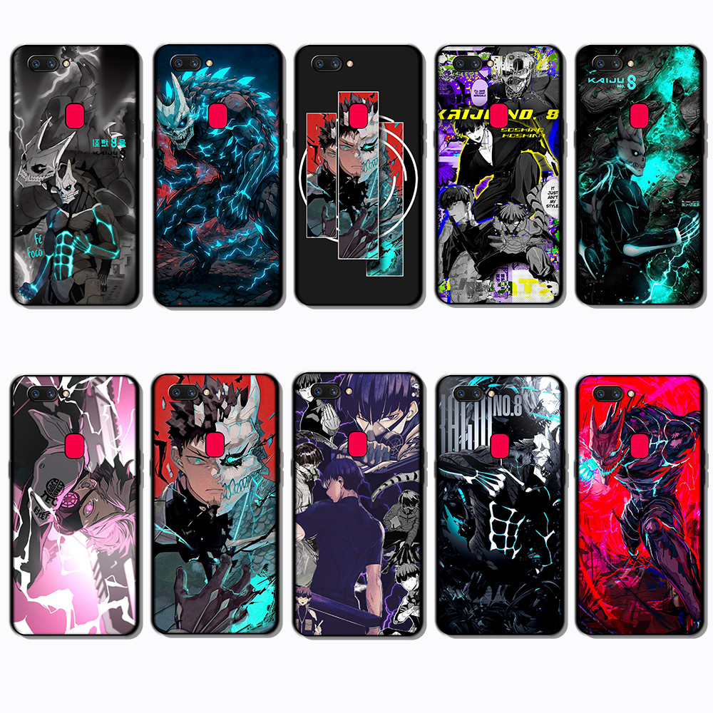สําหรับ OPPO A11K A12E 1A2 A12S A15 A15S A16K A16 A16S A37 Kaiju No. 8 เคสโทรศัพท์ TPU ขอบสีดํา | แส