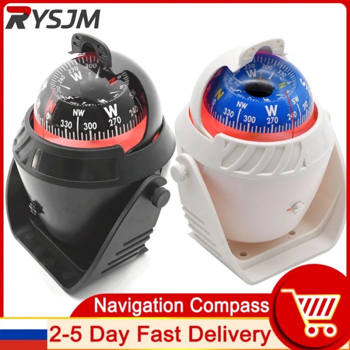 Marine Compass Sea Pivoting Compass Electronic Navigation Compass Camping Gear With Magnetic Declin