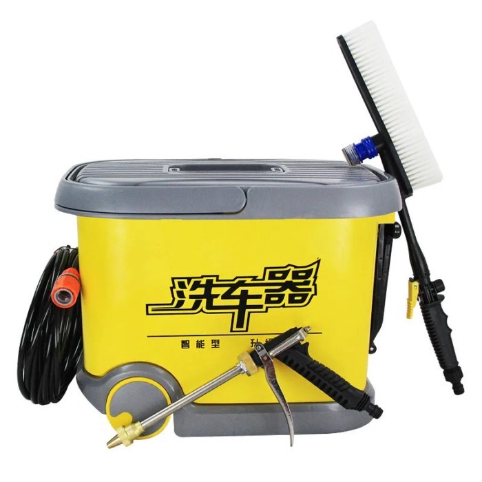 36L Roller Wash Car Machine 12V High Pressure Car Wash Power Pressure Washer 220V Household Brush P
