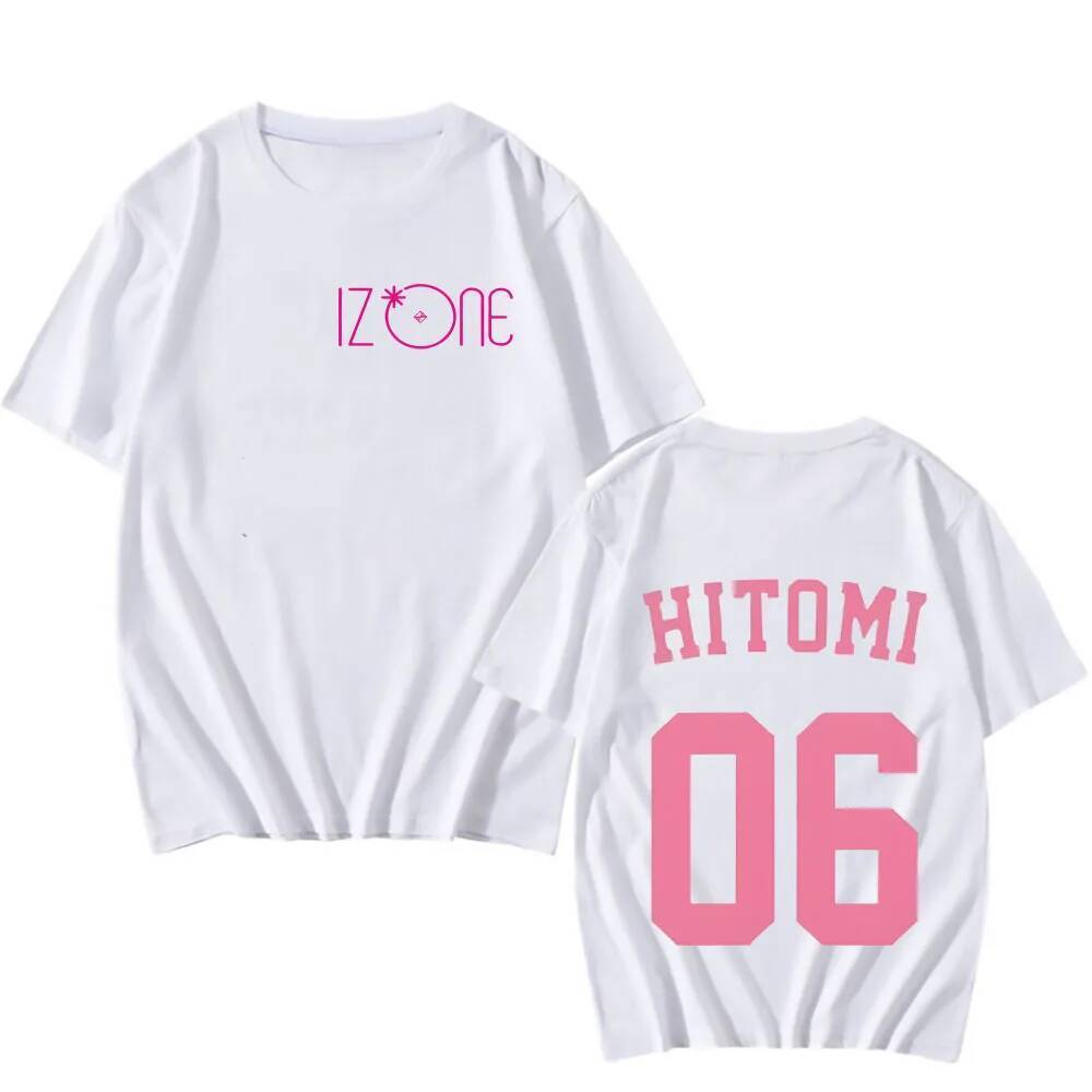 IZONE 2024 เกาหลี Kpop อัลบั้ม T เสื้อผู้หญิงผู้ชายพิมพ์ Tshirt Harajuku Unisex Ulzzang กราฟิกหญิงเส