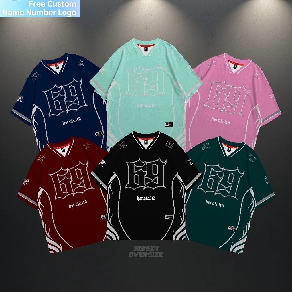 OVERSIZE JERSEY HEROICLIMITED SERIES 69 - OVERSIZE JERSEY - DRYFIT JERSEY - OVERSIZE Jersey - 69 SER
