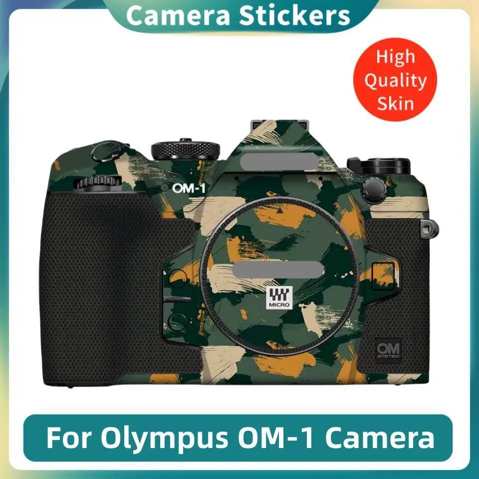 OM1 Decal ผิวไวนิลห่อฟิล์มกล้องสติกเกอร์ป้องกันสําหรับ Olympus OM-1 FLLM3 FL LM3 FL-LM3