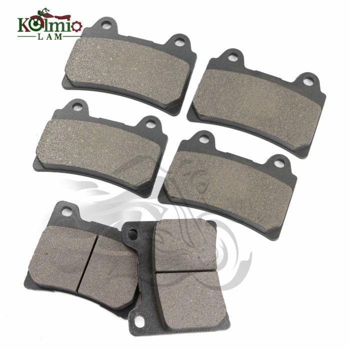 Fit for YAMAHA FZR750 TDM850 FZR1000 Motorcycle Front Rear Brake Pad FZ750 FJ1200 XJR1200 FZR 1000