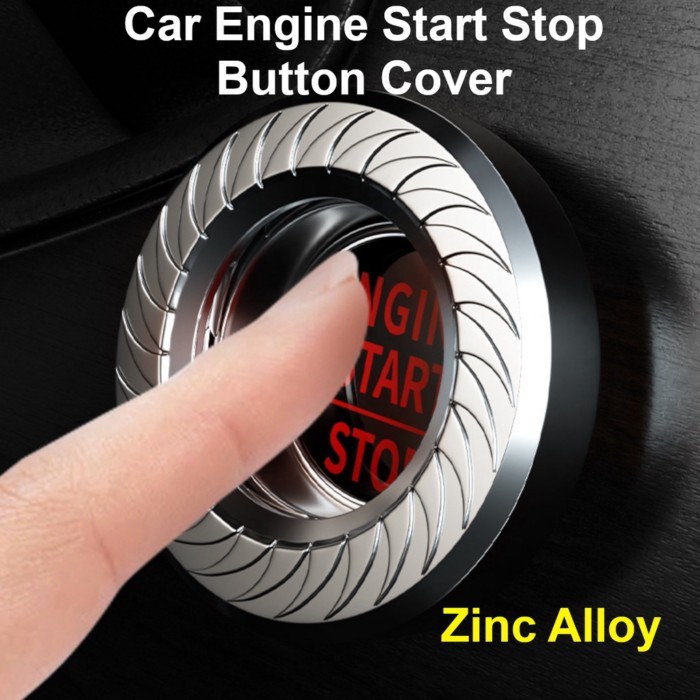 Car Engine Start Stop Button Cover Auto Ignition Switch Rotatable Protection Cap Interior DecoratIo