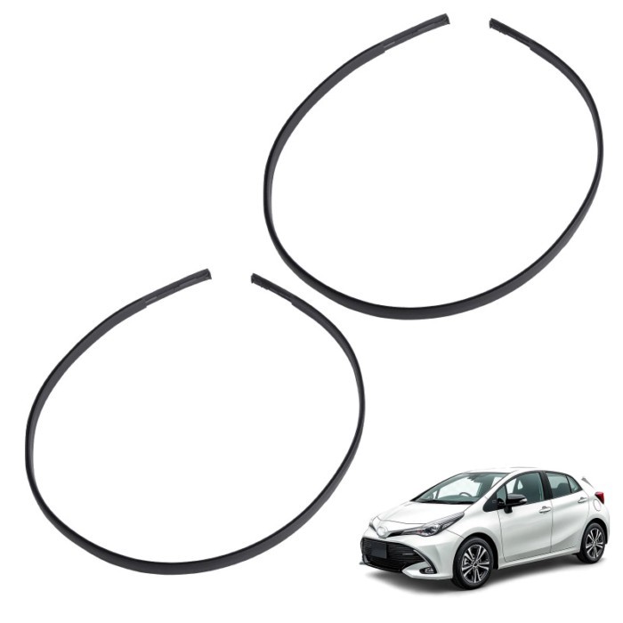 Roof Moulding Trim Weatherstrip 2x Set for Toyota Prius C 2012-2019 75551-52210