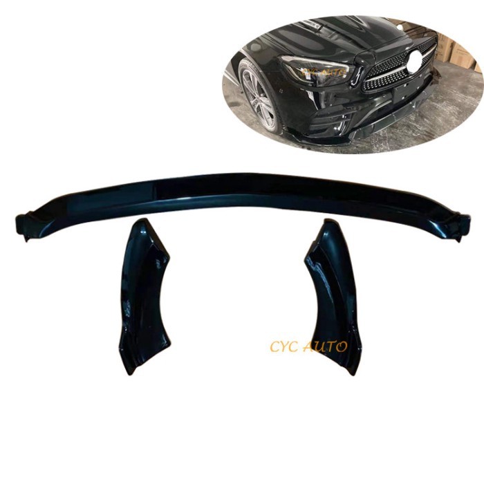 ABS Gloss black W213 LCI E63s front Splitter Front bumper Lip For Mercedes Benz E Class W213 Sport