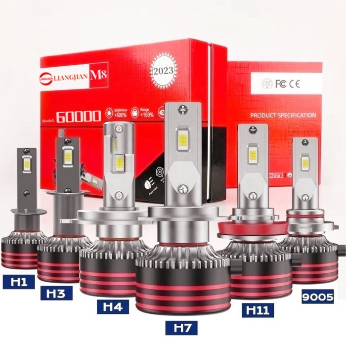 LED automotive headlight M8PRO waterproof ip68 h4 h7 9005 9006 120W car led headlight bulb