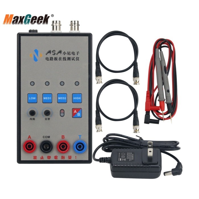 Maxgeek Professional Handheld VI Curve Tester w/ Plastic Shell Two-Channel Input Displays Three Fre