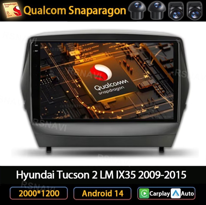 Andoird 14 Car Radio For Hyundai Tucson 2 LM IX35 2009 - 2015 DSP Viedo Player BT Multimedia Stereo