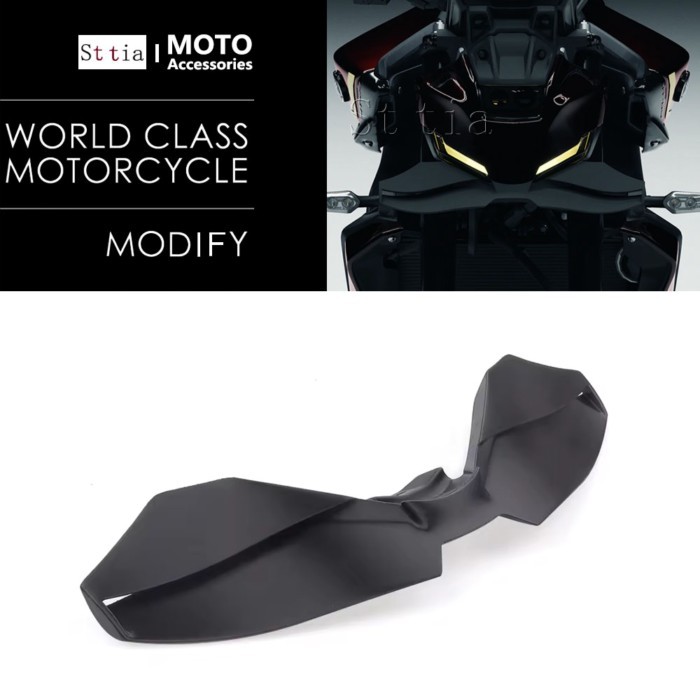 For YAMAHA MT 09 MT-09 MT09 SP 2024 2025 Motorcycle Carbon Downforce Naked Frontal Spoilers Winglet