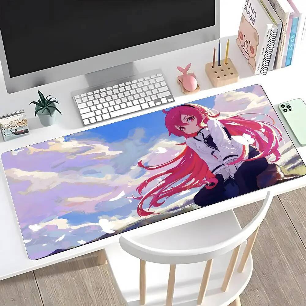 R-Rudeus Greyrat M-Mushoku Tensei แผ่นรองเมาส์ Mousepad เกมขนาดใหญ่ LockEdge หนาแป้นพิมพ์คอมพิวเตอร์