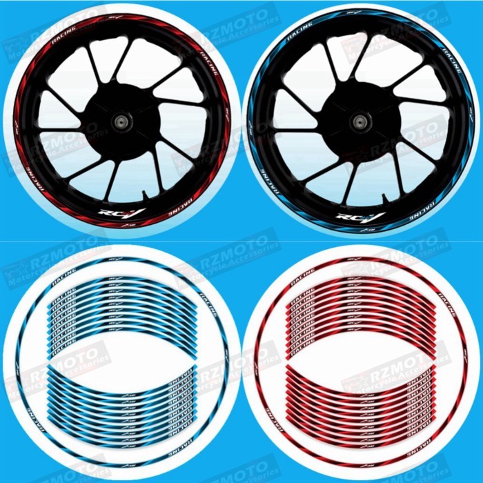 For Motorcycle RC213V Wheel Logo Decal Decoration 17 Inch Wheel Frame RC213V Wheel Rim Reflective W