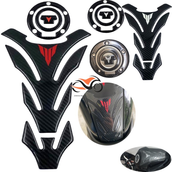 3D Carbon Fiber Motorcycle Fuel Tank Pad Cover Protector For YAMAHA MT01 MT03 MT07 MT09 MT10 MT 01