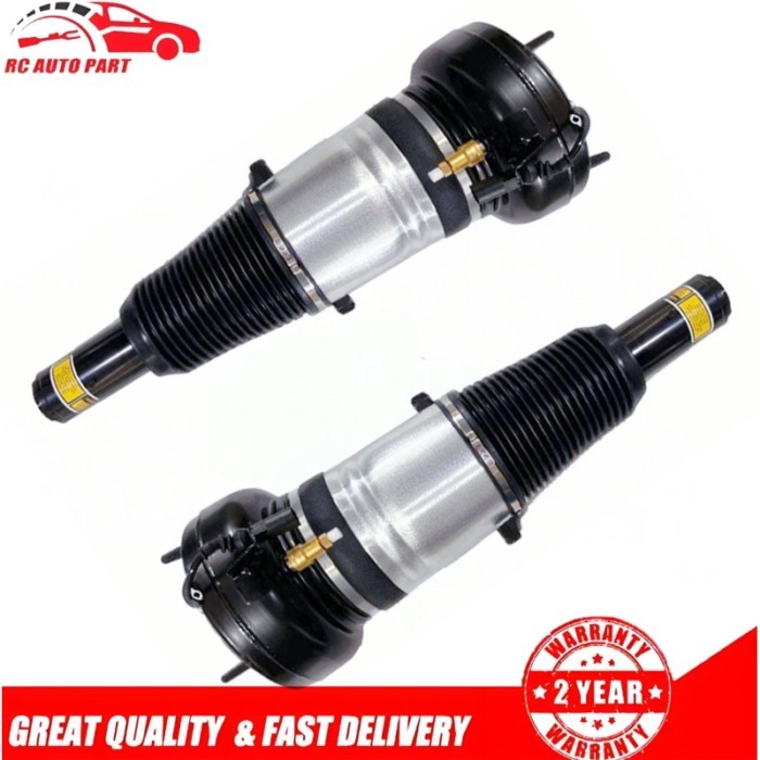 New Pair Front Air Suspension Shock For Audi A8 D4 A7 RS6 MULSANNE 2011-2018 4H0616039D 3Y5616040F