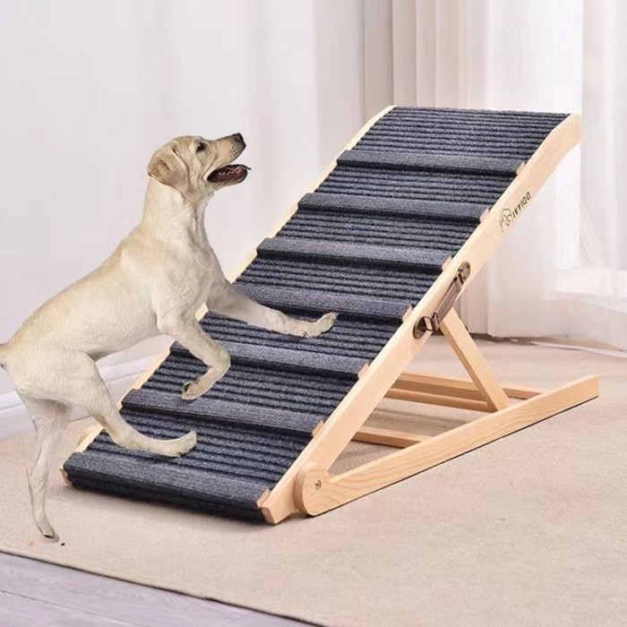 Foldable Dog Ramp Bed Couch Large Wooden Dogs Ramps Sofa Small Portable Adjustable Pet Ramps Climbi
