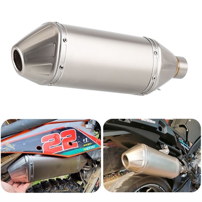 36-51mm universal motorcycle muffler scrambling motorcycle exhaust CRF300L DR650 KLX250 WR450 motor