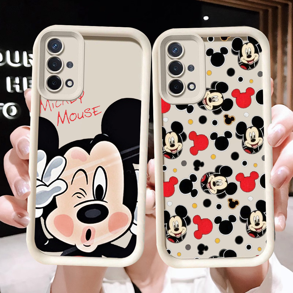 N-6 Mickey Soft Casing สําหรับ OPPO Reno 4 Lite F17 A16E 4F A16K A93 Pro