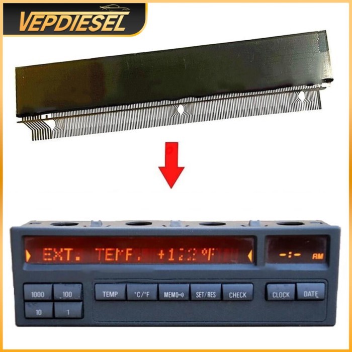 1Pcs 11-Button Computer OBC LCD Display for E36 3-Series M3 62138357666 62136913865 Automotive Elec