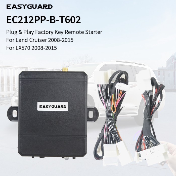 EASYGUARD Remote Starter Kit for Land Cruiser 2008-2015 with oem push button ONLY Plug and Play 3X