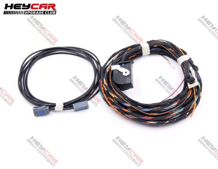 Rear High Line AV Camera KIT With Guidance Line Install harness Wire Cable 5N0907441A 5N0 907 441 A