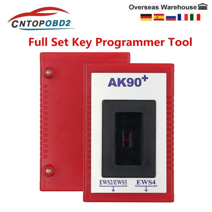Latest V3.19 AK 90 for BMW EWS2/3/4 Car Key Maker ak90+ Key Programmer Tool For All EWS OBD2 AK90