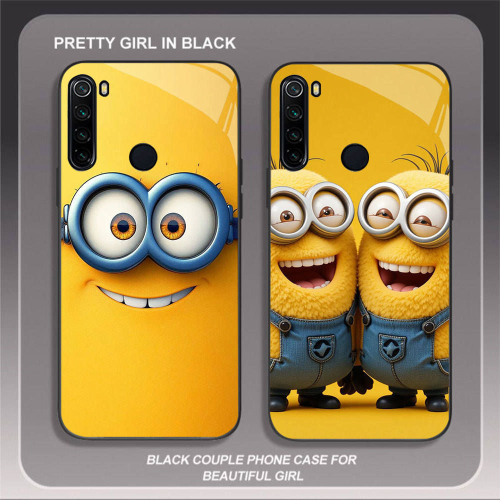 HW-6 ปลอกแก้ว Charming Minions สําหรับ Xiaomi Redmi หมายเหตุ 8 8A 10 9 Pro Lite