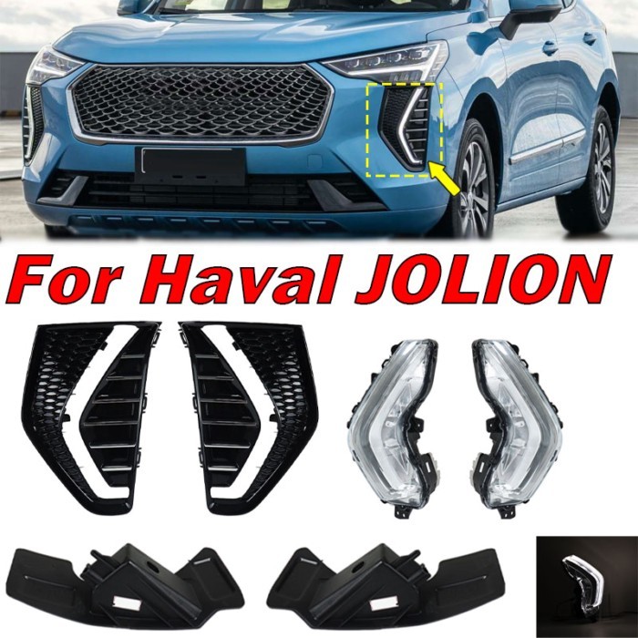Car Accessories Foglamp For Haval JOLION Auto Front Bumper Daytime Running Light Fog Light Frame Br