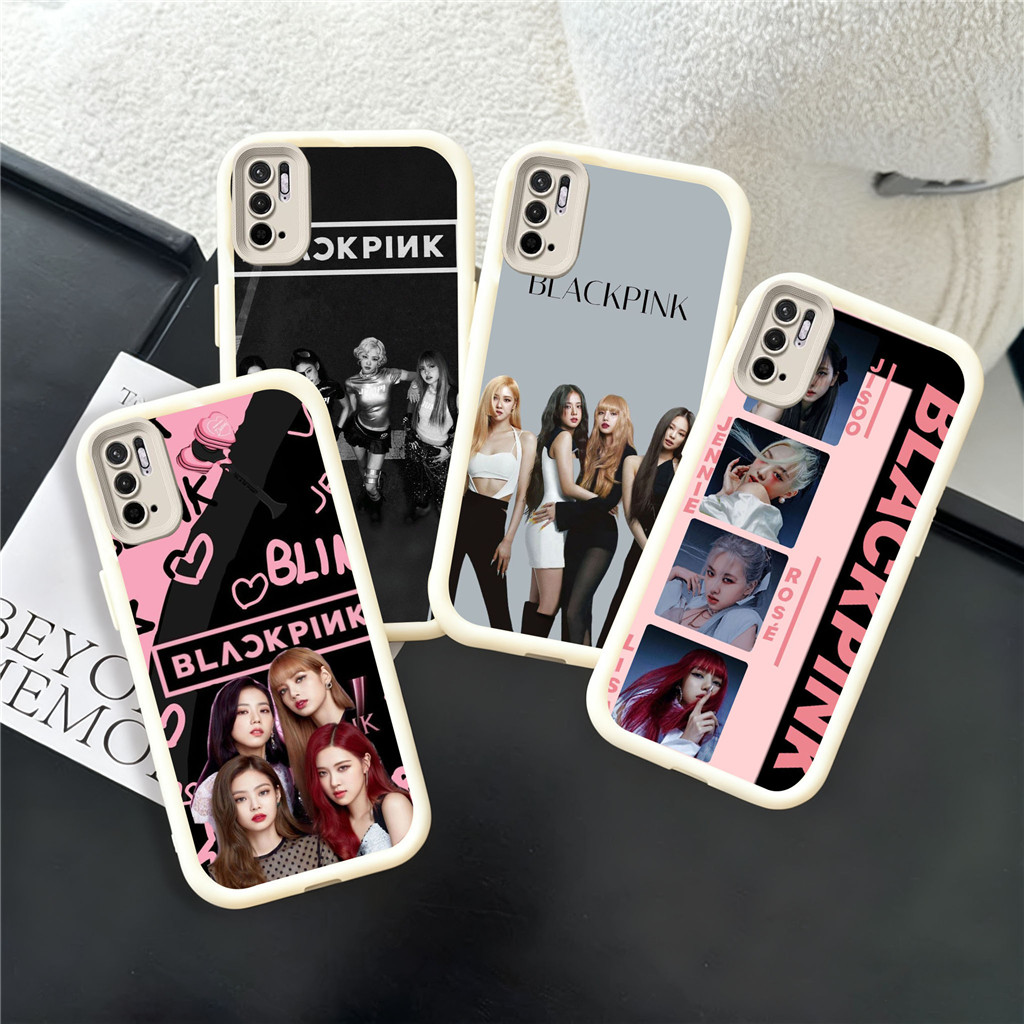RN4 BLACKPINK ปลอกสีขาวสําหรับ Xiaomi Redmi POCO หมายเหตุ 11A 10C 12 9 C55 13 12C 8 14 9S M2 Pro Max