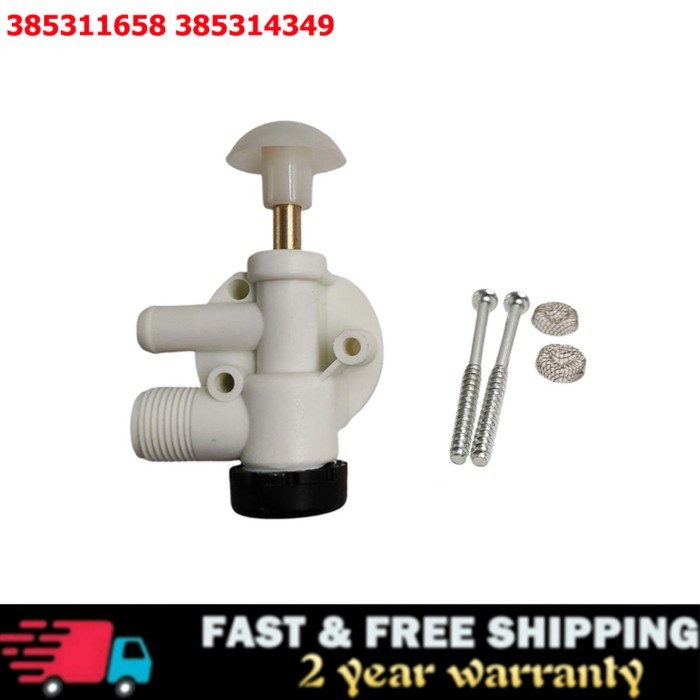 Fit For Dometic Sealand EcoVac Vacuflush Pedal Flush Toilets 385314349 RV Water Valve Assembly Camp