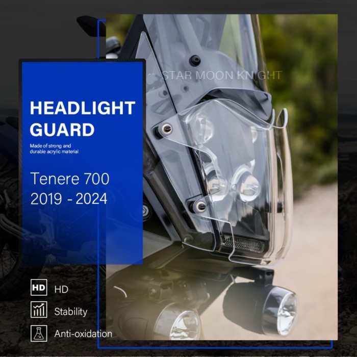 For YAMAHA Tenere 700 Tenere700 XT700Z XT 700 Z 2019 - 2024 Motorcycle Headlight Protector Light Co