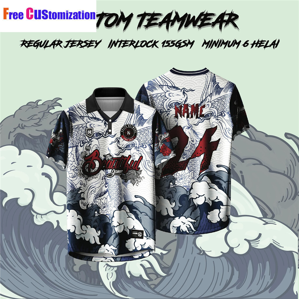 ออกแบบใหม่ Baju Silat Fighters JERSEY ผู้ชายผู้หญิงเด็ก Viral Baju Jersey Lelaki Lengan Pendek Retro Collar Full Sublimation Microfiber Jersi Unisex Streetwear
