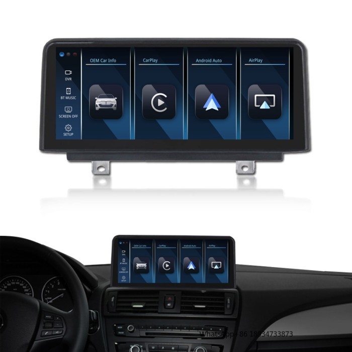 10.25 Inch 1920*720p HD Car Radio for BMW F30 328i 320i 316i F30 F31 F32 F34Carplay Android Auto Sc