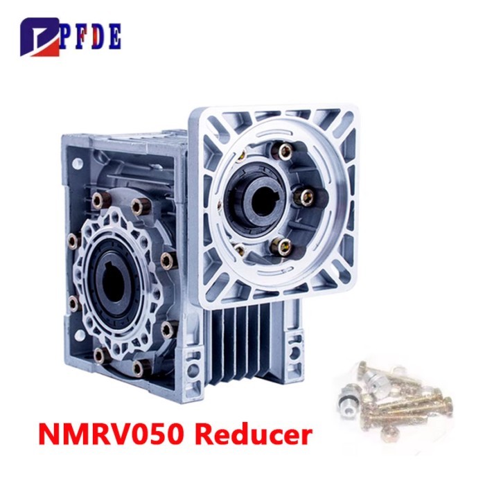 NMRV050 Gearbox Worm Gear Reducer Ratio 5 To 100: 1 for NEMA34 Steppermotor,80st Servo motor,6RK AC