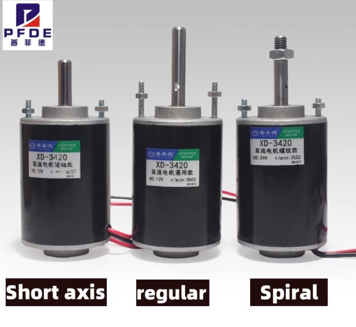 XD-3420 30W High Torque DC Motor 12V/24V Permanent Magnet Motor Mini DC Motor DIY Generator Motor C