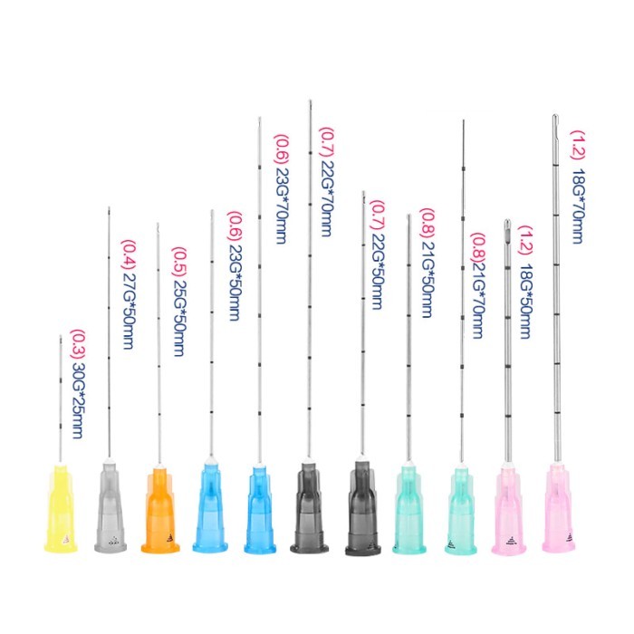 10sets/lot 18G 21G 22G 23G 25G 30G Disposable blunt needle Syringe Needle Small needle 4/13mm