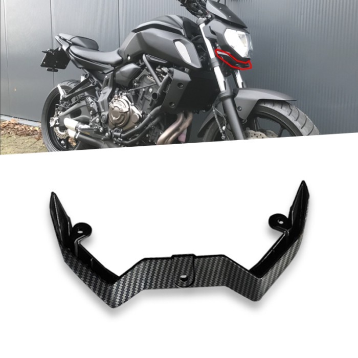Fit For YAMAHA MT-07 FZ-07 MT07 FZ07 2018 2019 2020 Motorcycle Winglet Aerodynamic Cover Cowl Front