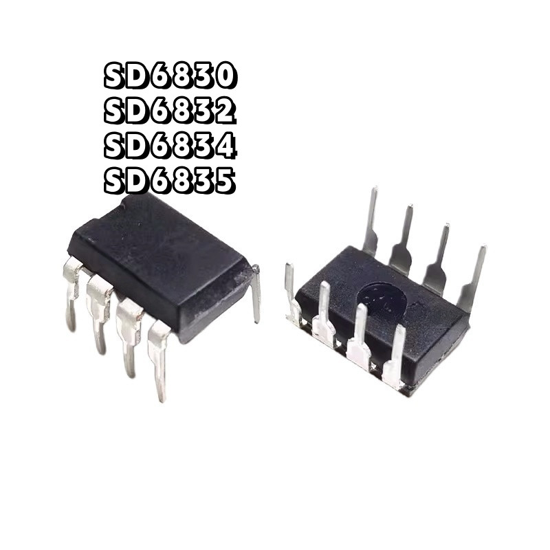 ยี่ห้อใหม่ SD6830 SD6832 SD6834 SD6835 ปลั๊กตรง 8 Pin DIP8 ชิป IC