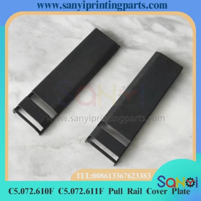 1 Pair C5.072.610F C5.072.611F Pull Rail Cover Plate 93x25mm For Heidelberg SM102 CD102 Printing Ma