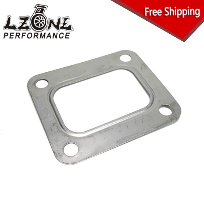 FREE SHIPPING - T04E T66 T70 GT35 GT40 T4 Turbo Turbine Inlet Gasket T4 Flange Gasket 4 Bolt 304 St