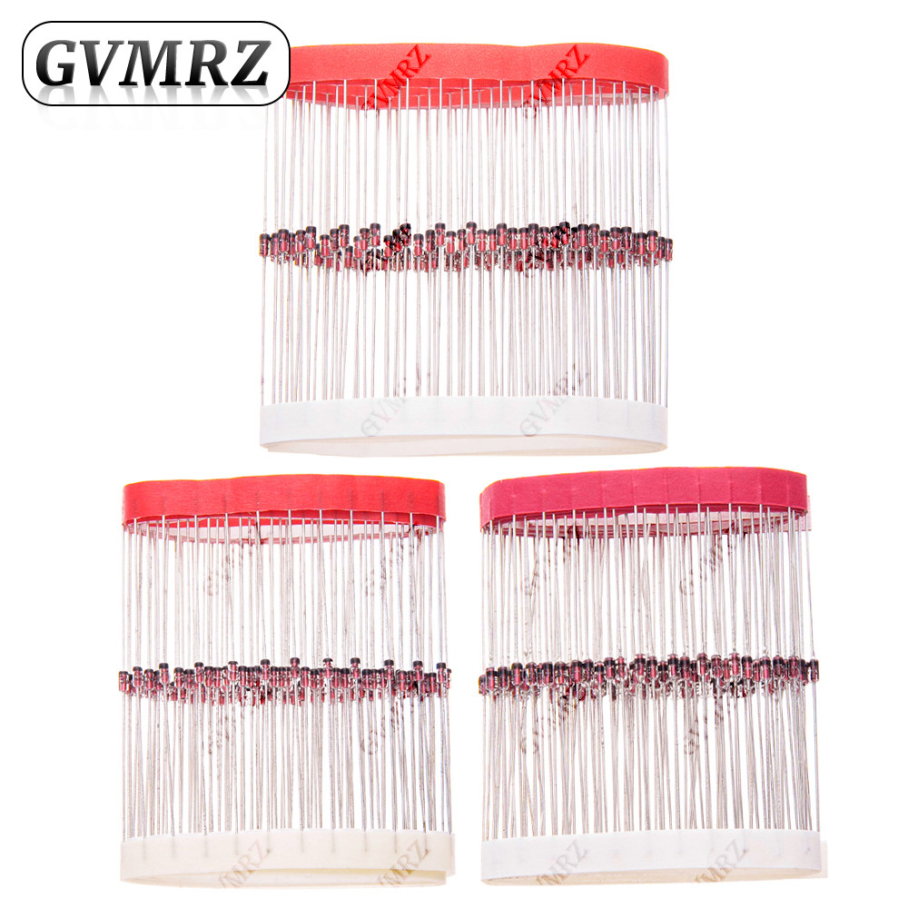 100PCS 2V4 3V3 3V6 4V7 2V7 BZX55C Series 0.5W Zener ไดโอดแรงดันไฟฟ้าไดโอด 5V6 4V3 3V9 3V0 2V2 30V 24V 30V