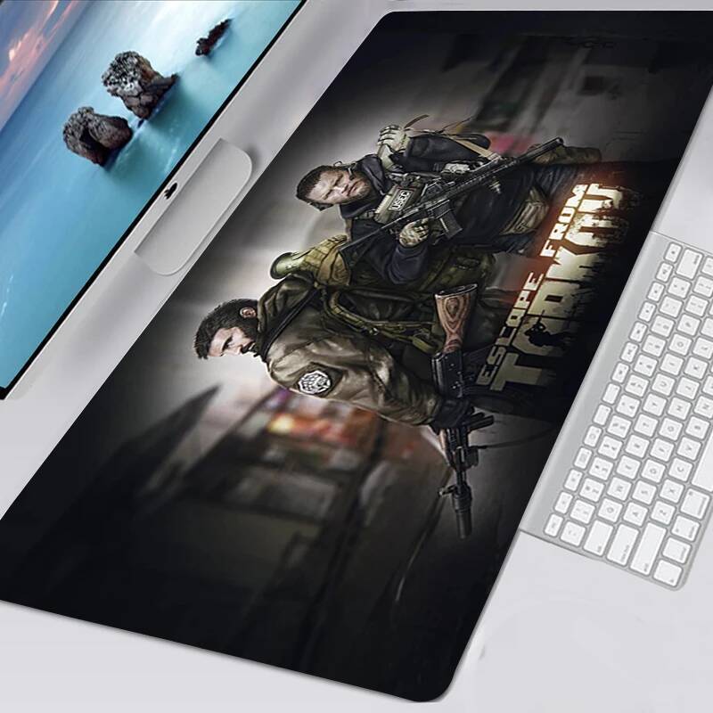 Mousepad Escape จาก Tarkov Kawaii อุปกรณ์เสริมสําหรับเล่นเกมลื่นเมาส์ Pad Gamer สาวอะนิเมะ Mausagepa