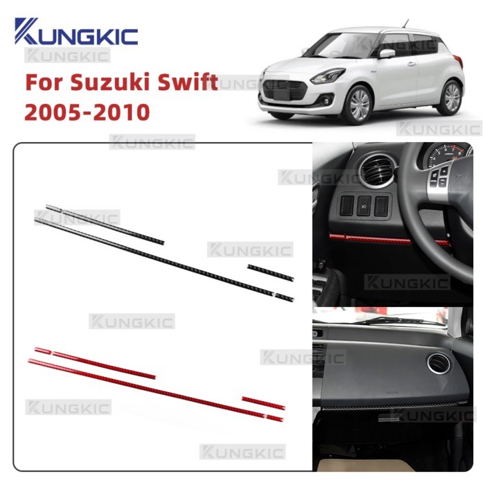 For Suzuki Swift ZC31S/ZC32S 2005 2006 2007 2008 2009 2010 Real Soft Carbon Fiber Car Center Consol