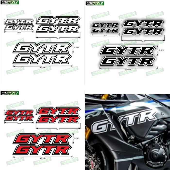 For YZF-R1 YZF R1 GYTR motorcycle accessories racing fairing fuel tank sticker reflective sticker k