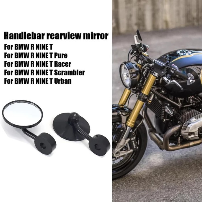 Motorcycle Mirror Aluminum Handle Bar End Rearview Side Mirrors Accessories For BMW RNINET RnineT R