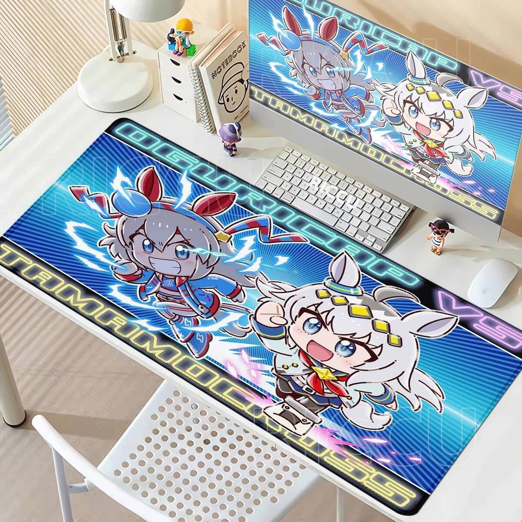Umamusume Mousepad น่ารักอะนิเมะสาว Oguri หมวกคอมพิวเตอร์ Gamer แผ่นรองเมาส์กันลื่น XXL HD Gamer สวย Derby โต๊ะ PC อุปกรณ์เสริม