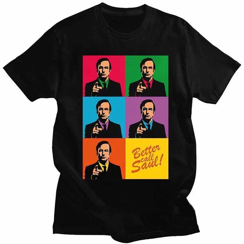 เสื้อยืดBetter Call Saul สำหรับชาย แสดงตัวละครHamlinและMcGill จากซีรีย์ท้องถนนกฎหมาย