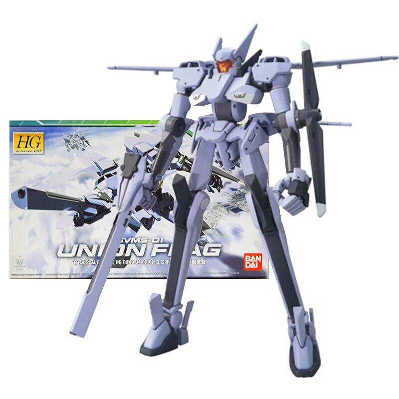Bandai Gundam Model Kit Anime Figure HG 00 1/144 Union Flag SVMS-01 Collection Gunpla Anime Action
