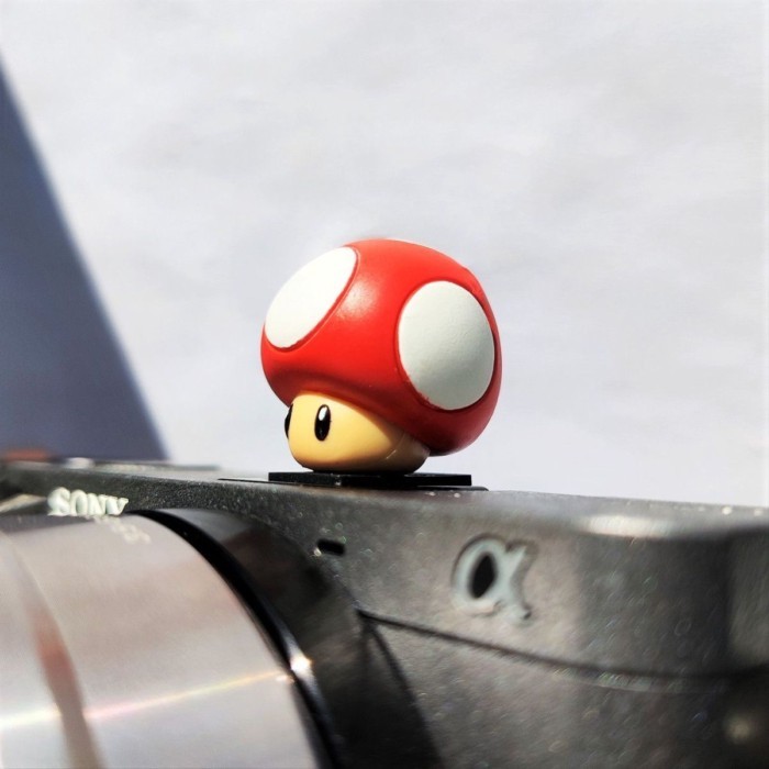 Mario Mushroom Camera Hot Shoe การ์ตูนน่ารักเหมาะสําหรับ Canon R50 Nikon Fuji EVO Sony