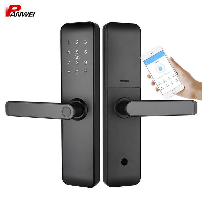 7285 ล็อคประตูอัจฉริยะ TTLOCK TTLOCK Bluetooth Graffiti wifi Internet Apartment โรงแรมลายนิ้วมือรหัส